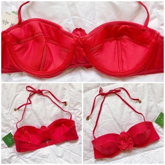 Kate Spade Floral Accent Bikini Top - Picture 4 of 8